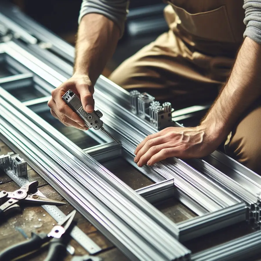 materiales para puertas de aluminio